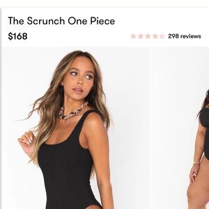 Show me your Mumu scrunch one piece bathing suit